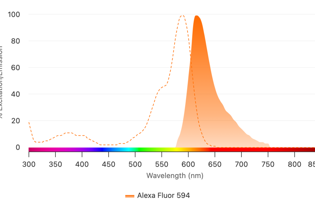 Alexa Fluor 594 激发光谱图